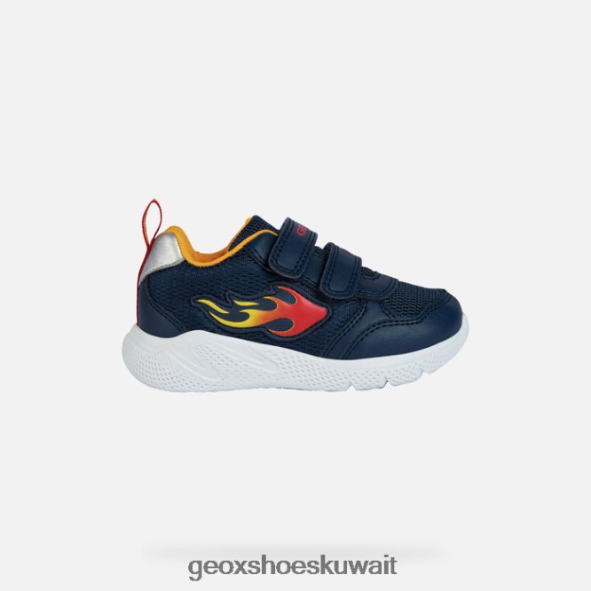 Geox BLL84T1451 Sprintye Baby Navy/Yellow
