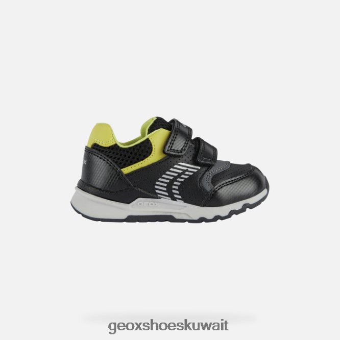 Geox BLL84T1493 Pyrip Toddler Black/Lime Green