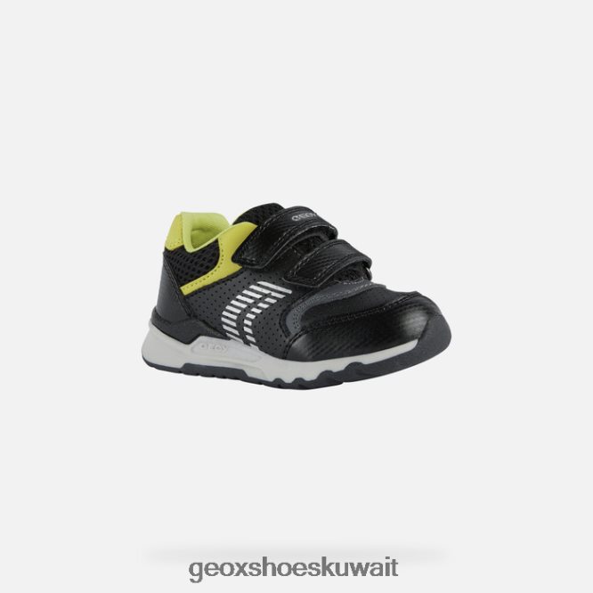 Geox BLL84T1493 Pyrip Toddler Black/Lime Green