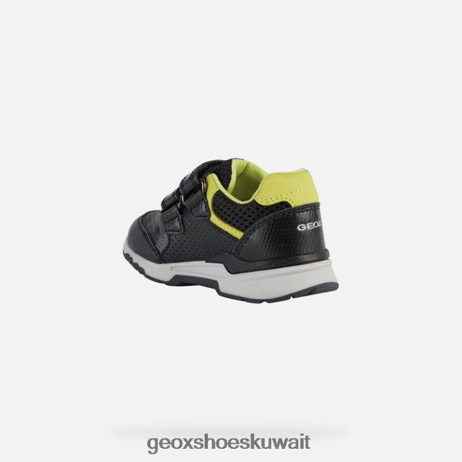 Geox BLL84T1493 Pyrip Toddler Black/Lime Green
