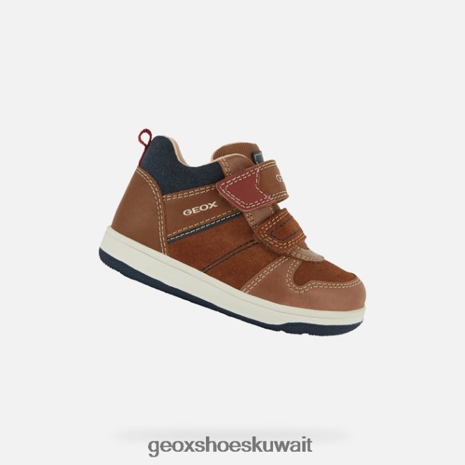 Geox BLL84T1523 New Flick Toddler Lt Brown/Navy