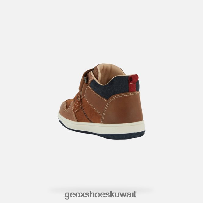 Geox BLL84T1523 New Flick Toddler Lt Brown/Navy