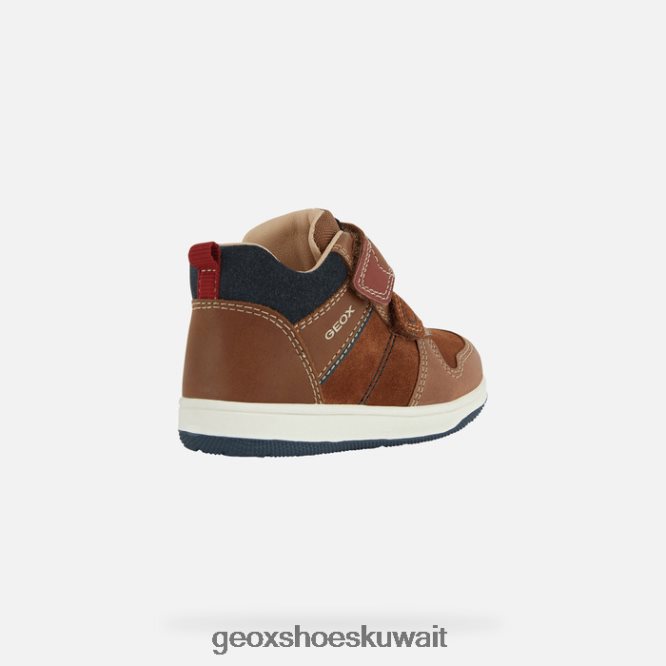 Geox BLL84T1523 New Flick Toddler Lt Brown/Navy