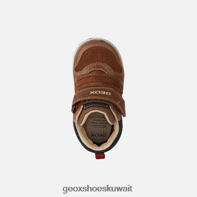 Geox BLL84T1523 New Flick Toddler Lt Brown/Navy