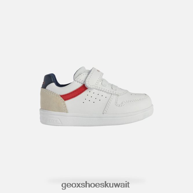 Geox BLL84T1579 Djrock Toddler White/Red