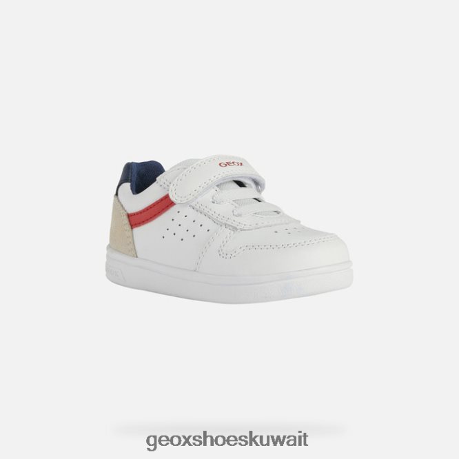 Geox BLL84T1579 Djrock Toddler White/Red