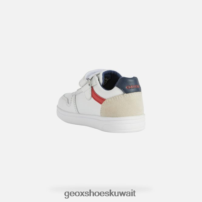 Geox BLL84T1579 Djrock Toddler White/Red