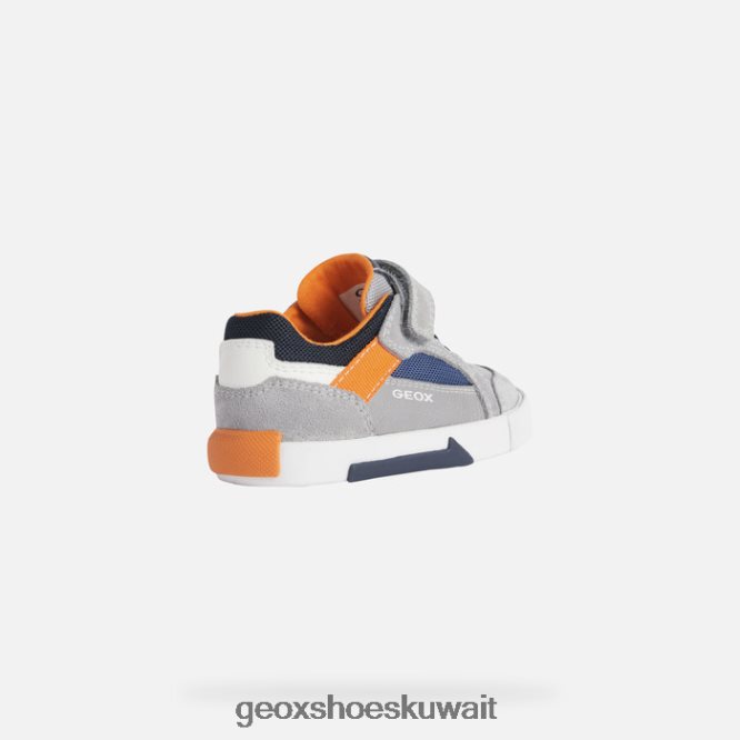 Geox BLL84T1592 Kilwi Toddler Light Grey/Orange