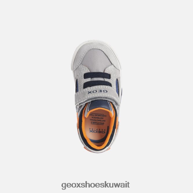 Geox BLL84T1592 Kilwi Toddler Light Grey/Orange