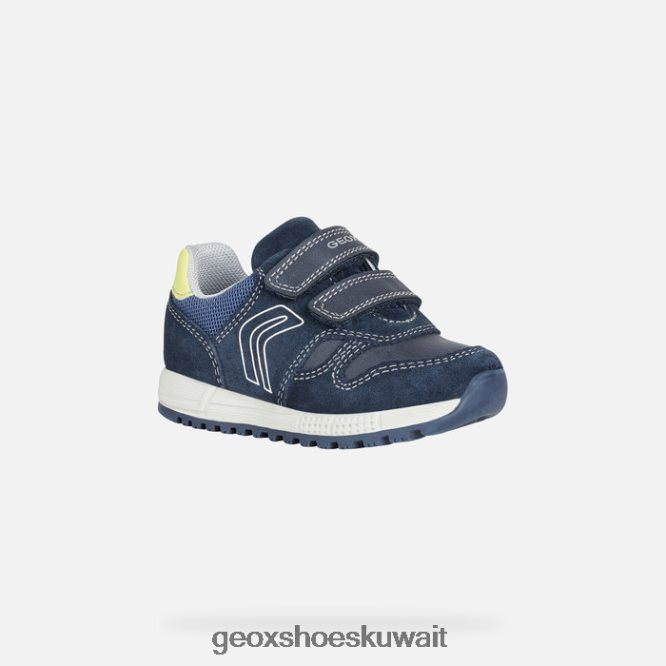 Geox BLL84T1635 Alben Toddler Navy/Fluo Yellow