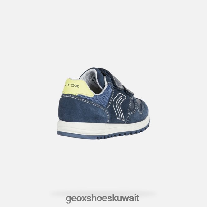 Geox BLL84T1635 Alben Toddler Navy/Fluo Yellow