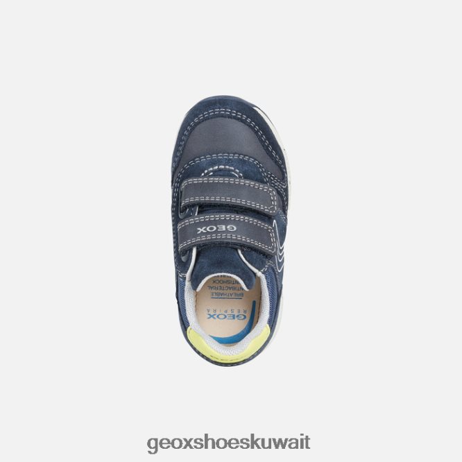 Geox BLL84T1635 Alben Toddler Navy/Fluo Yellow