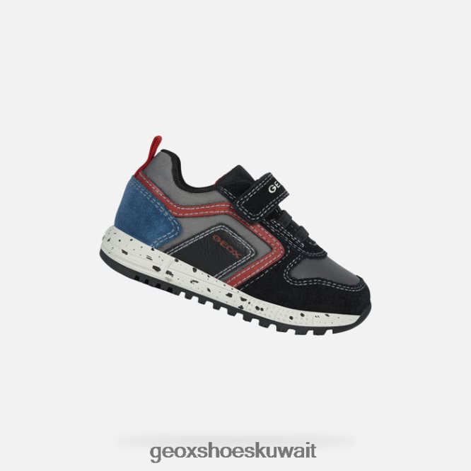 Geox BLL84T1639 Alben Toddler Black/Dark Red