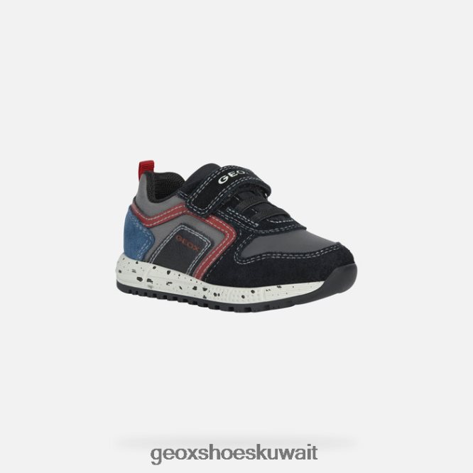 Geox BLL84T1639 Alben Toddler Black/Dark Red