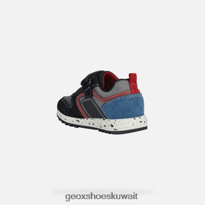 Geox BLL84T1639 Alben Toddler Black/Dark Red