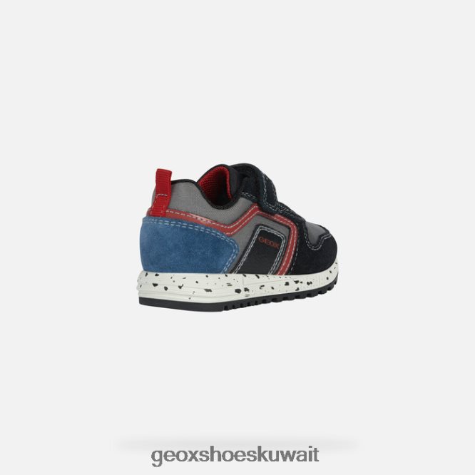Geox BLL84T1639 Alben Toddler Black/Dark Red