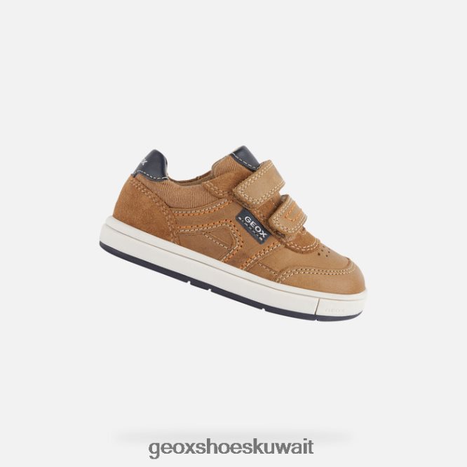 Geox BLL84T2007 Trottola Toddler Caramel/Navy