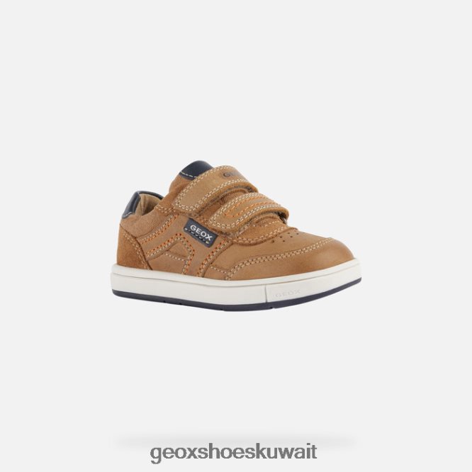 Geox BLL84T2007 Trottola Toddler Caramel/Navy