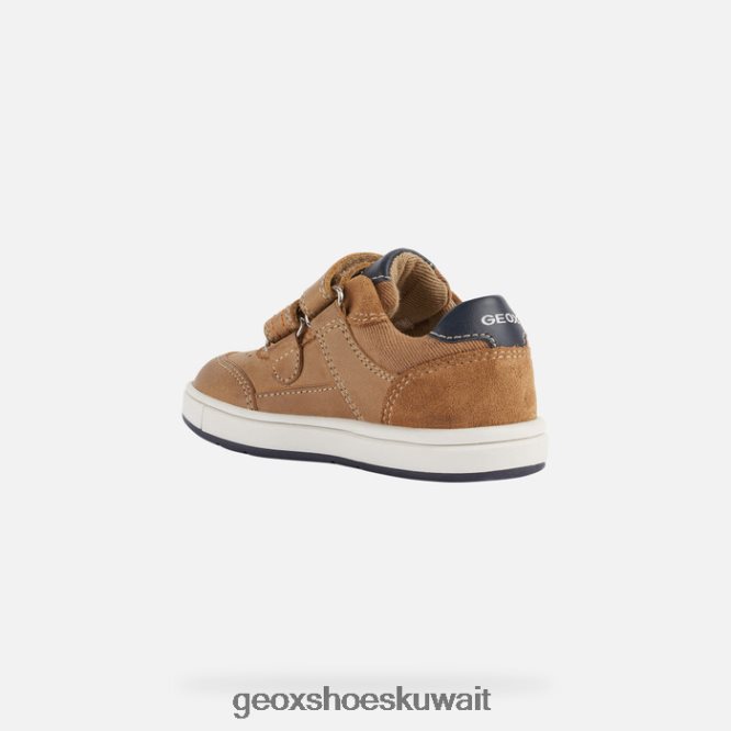 Geox BLL84T2007 Trottola Toddler Caramel/Navy