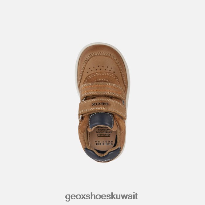 Geox BLL84T2007 Trottola Toddler Caramel/Navy