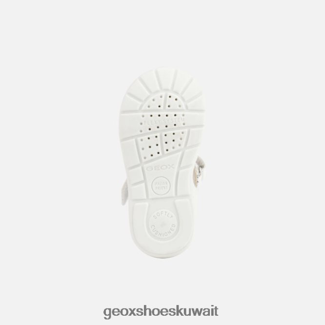 Geox BLL84T1516 Elthan Baby Girl White/Silver