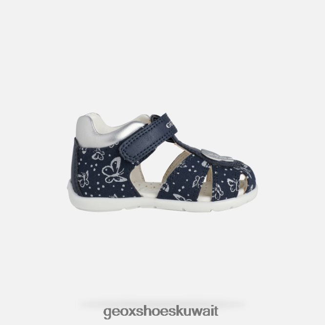 Geox BLL84T1517 Elthan Baby Girl Navy/Silver