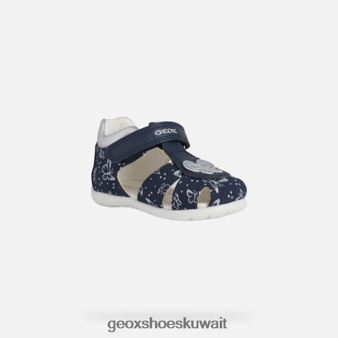 Geox BLL84T1517 Elthan Baby Girl Navy/Silver