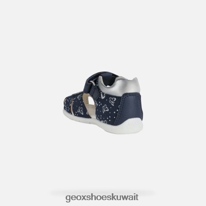 Geox BLL84T1517 Elthan Baby Girl Navy/Silver