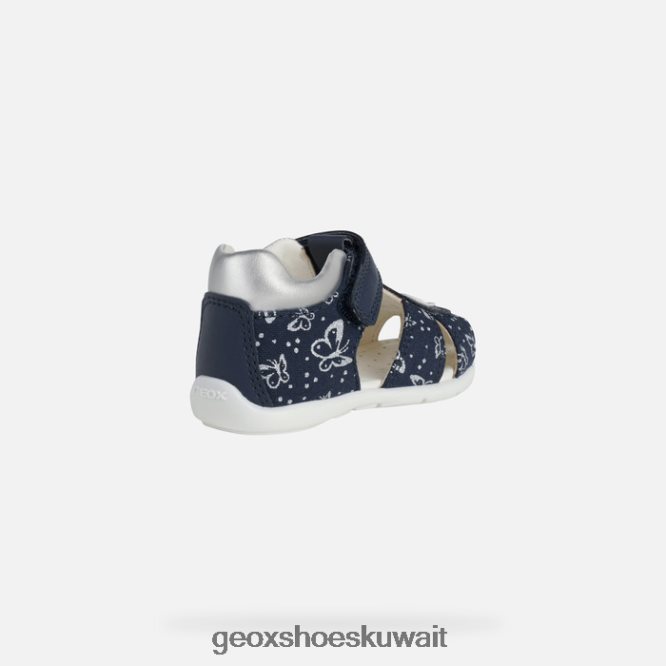 Geox BLL84T1517 Elthan Baby Girl Navy/Silver