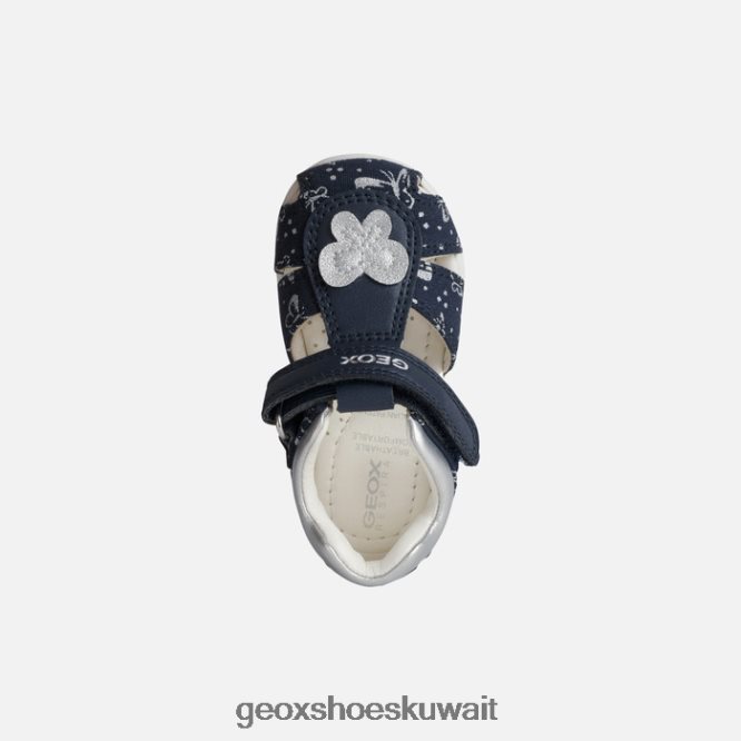 Geox BLL84T1517 Elthan Baby Girl Navy/Silver