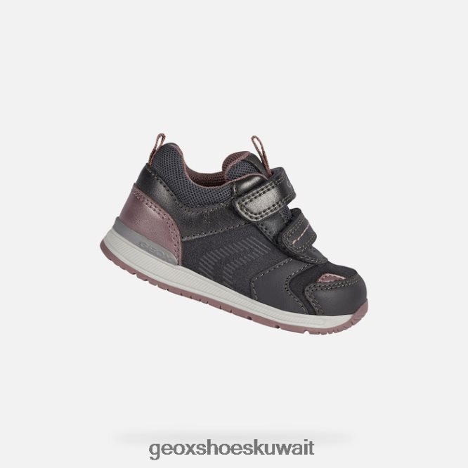 Geox BLL84T1614 Rishon Baby Girl Dark Grey/Pink