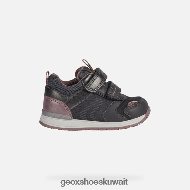 Geox BLL84T1614 Rishon Baby Girl Dark Grey/Pink