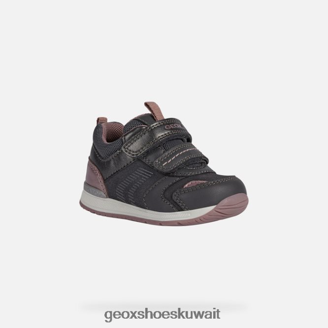 Geox BLL84T1614 Rishon Baby Girl Dark Grey/Pink