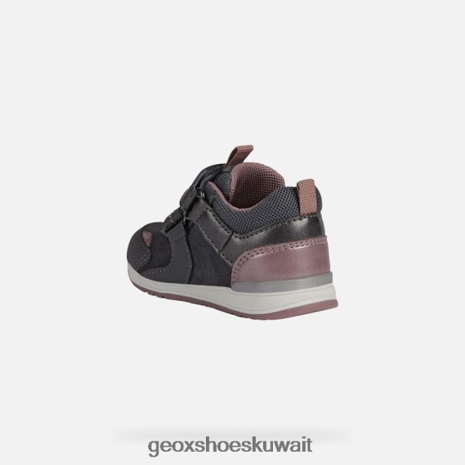Geox BLL84T1614 Rishon Baby Girl Dark Grey/Pink