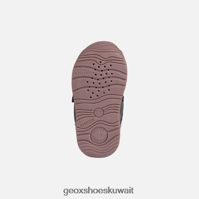 Geox BLL84T1614 Rishon Baby Girl Dark Grey/Pink