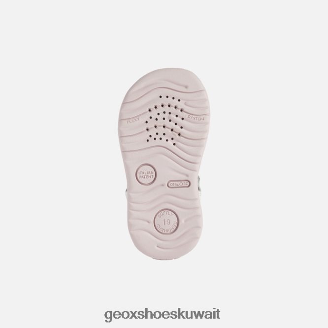 Geox BLL84T1624 Sandal Macchia Baby Girl White/Rose