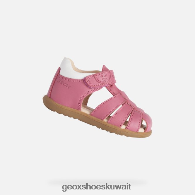 Geox BLL84T1625 Sandal Macchia Baby Girl Fuchsia/White