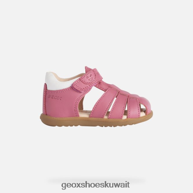 Geox BLL84T1625 Sandal Macchia Baby Girl Fuchsia/White