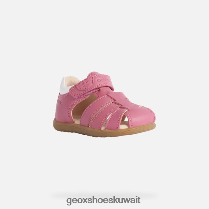 Geox BLL84T1625 Sandal Macchia Baby Girl Fuchsia/White