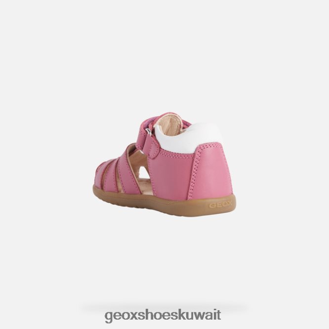 Geox BLL84T1625 Sandal Macchia Baby Girl Fuchsia/White