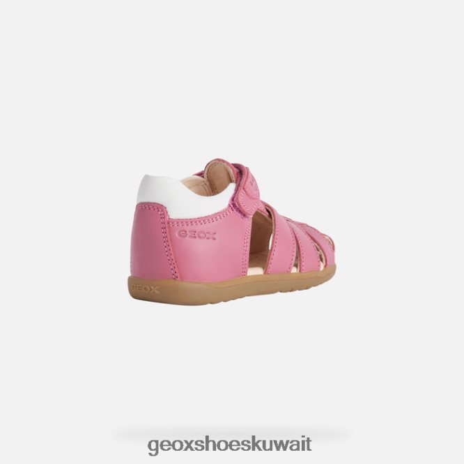 Geox BLL84T1625 Sandal Macchia Baby Girl Fuchsia/White