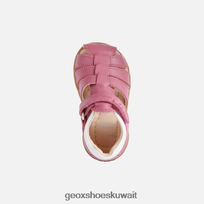 Geox BLL84T1625 Sandal Macchia Baby Girl Fuchsia/White