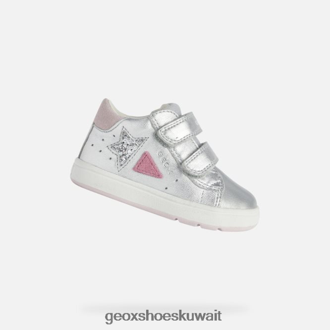 Geox BLL84T1643 Biglia Baby Girl Silver/Fuchsia