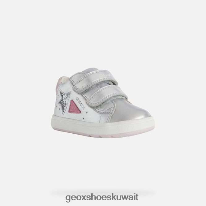 Geox BLL84T1643 Biglia Baby Girl Silver/Fuchsia