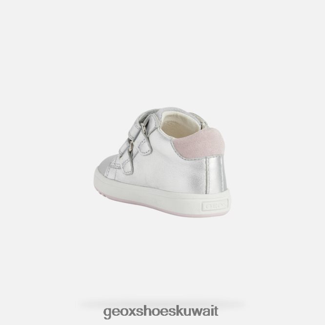Geox BLL84T1643 Biglia Baby Girl Silver/Fuchsia