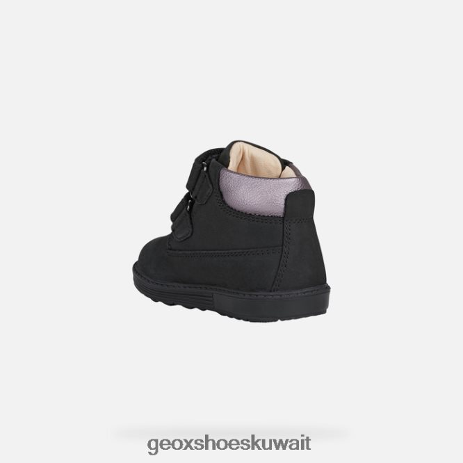 Geox BLL84T1423 Hynde Baby Black/Dk Pink