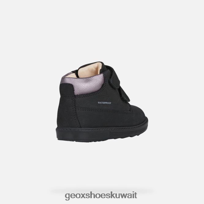 Geox BLL84T1423 Hynde Baby Black/Dk Pink
