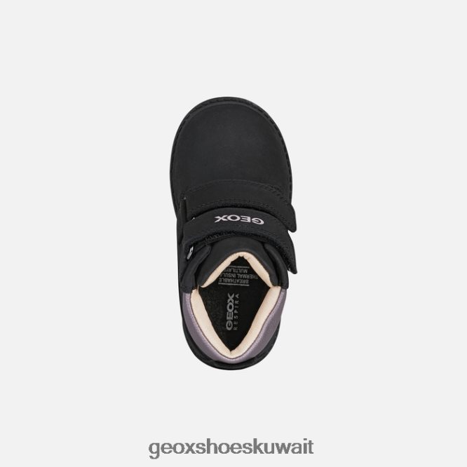 Geox BLL84T1423 Hynde Baby Black/Dk Pink