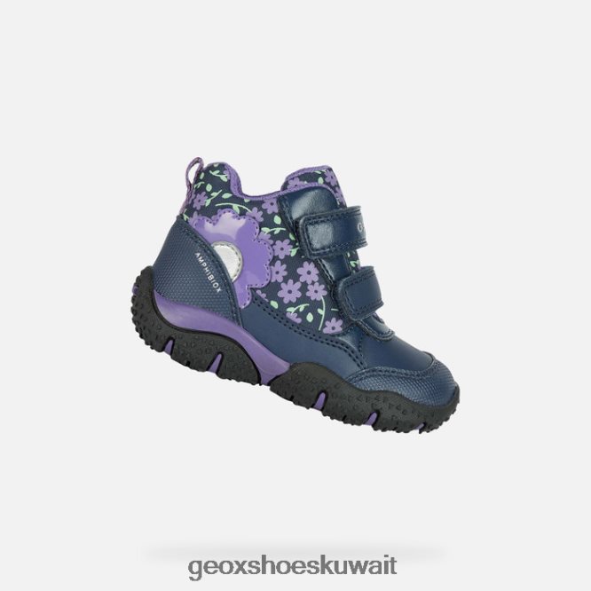 Geox BLL84T1481 Baltic Abx Toddler Navy/Purple
