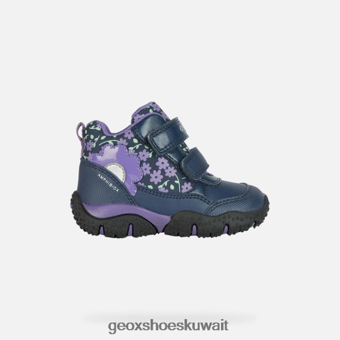Geox BLL84T1481 Baltic Abx Toddler Navy/Purple